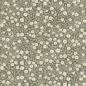 Poppy Trail Green Wallpaper