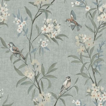 Tea Olive Blue Wallpaper