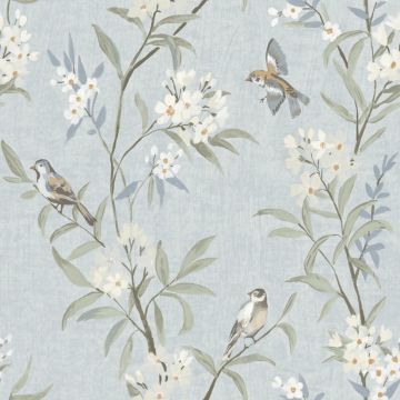 Tea Olive Light Blue Wallpaper