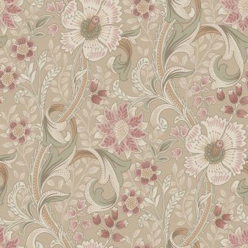 Liora Taupe Wallpaper