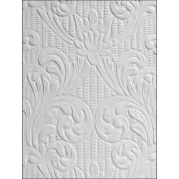 Charles Paintable Supaglypta White Wallpaper