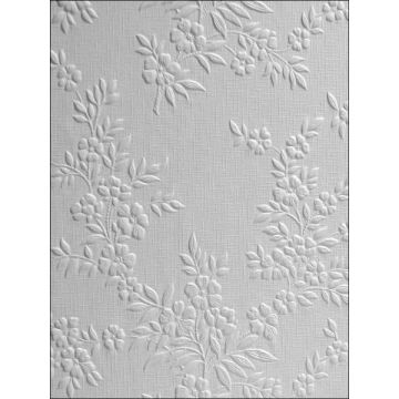 Portland Paintable Anaglytpa Original White Wallpaper