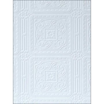 Turner Tile Paintable Textured Vinyl White Wallpaper