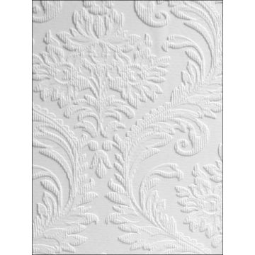High Trad Paintable Textured Vinyl White Wallpaper