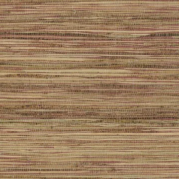 488-415 Fine Raw Jute Wallpaper Red, Brown, Beige Decorator Grasscloth II Norwall Wallcovering