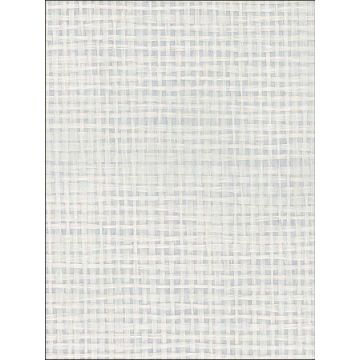 Paper Weave with Foil Backing White Metallic Wallpaper
