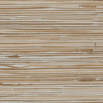488-440 Regular Buddle Foil Backed Wallpaper Brown, Beige, Silver Metallic Decorator Grasscloth II Norwall Wallcovering