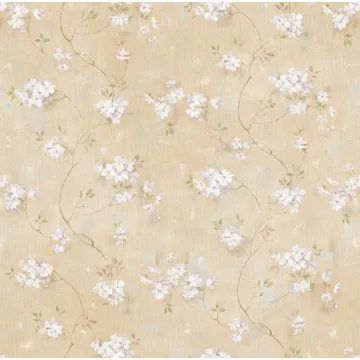 Braham Wheat Country Floral Trail Wallpaper Sidewall Chesapeake BBC44101