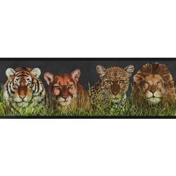 Big Cats Wallpaper Border
