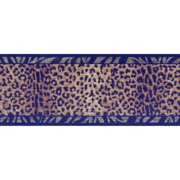 Brown Animal Print Wallpaper Border
