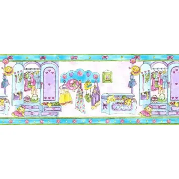 Girls Bedroom Wallpaper Border - Waverly Classics For Kids