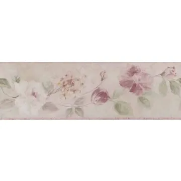 Soft Rose Wallpaper Border
