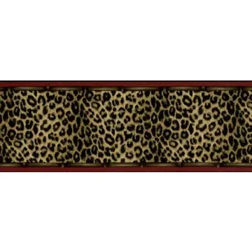 Animal Print Wall Paper Border- 2 Rolls Left