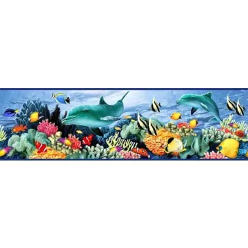 Blue Ocean Life Wallpaper Border