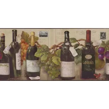 Taste of the Vineyards Wallpaper Border