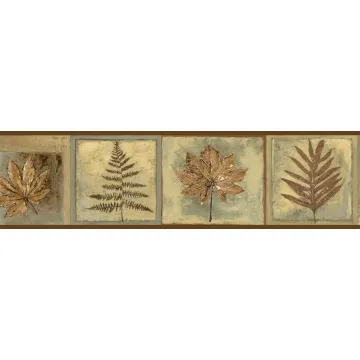 Fringe Sand Fern Leaf Portrait Wallpaper Border Chesapeake BBC35604B