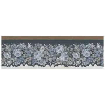 Die Cut Golden Flower Wallpaper Border