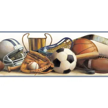 Hansel Cream Classic Sports Portrait Wallpaper Border Chesapeake BBC94113B