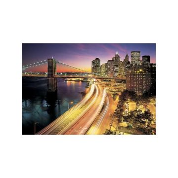NYC Lights 8 Panel Multicolor Mural