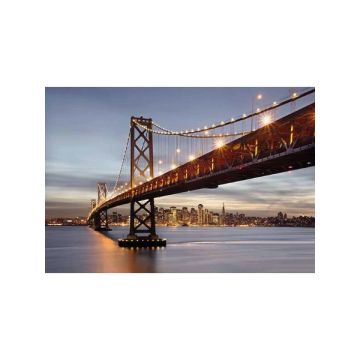 Bay Bridge 8 Panel Blue Mural