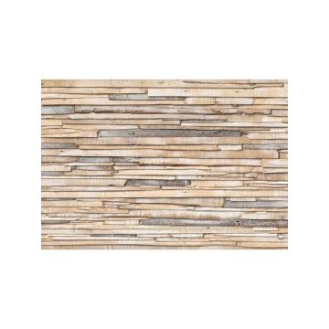 Wood 8 Panel Whitewashed Mural