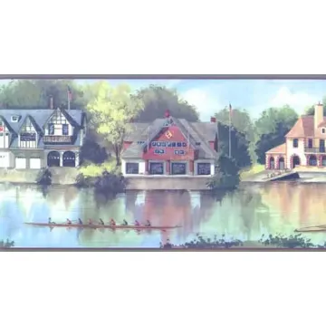 Rowing Teams Wallpaper Border