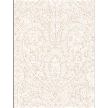 Ornamental Beige Vanilla Wallpaper