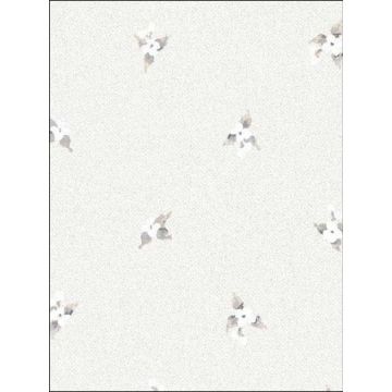 Laurel Spot Grey Wallpaper