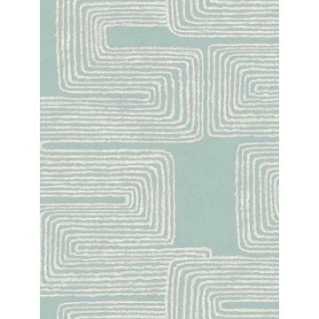 Zulu Thread Azure and Gold Wallpaper
