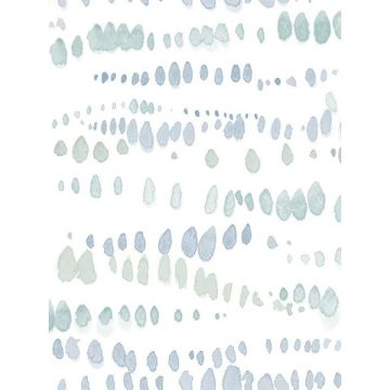 Dewdrops Blue Wallpaper