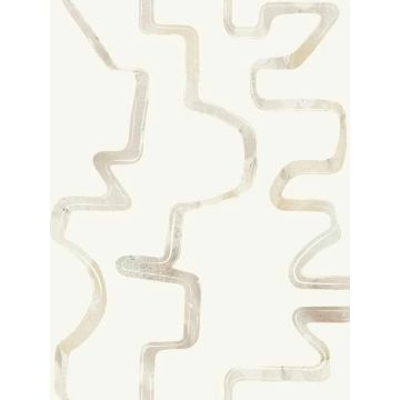 Abstract Aura Caramel and Cream Wallpaper