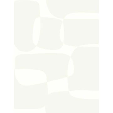 Block White and Ivory Wallpaper