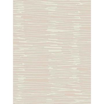 Water Reed Thatch Clay and Silver Wallpaper