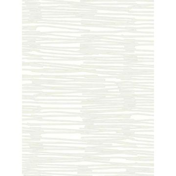 Water Reed Thatch Ivory and Glint Wallpaper