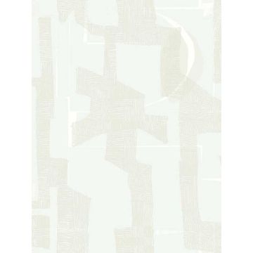 Modern Tribal Dove and Sand Wallpaper