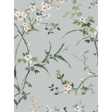 Blossom Branches Light Grey Wallpaper