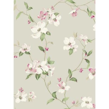 Dogwood Taupe Wallpaper