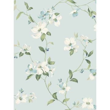 Dogwood Light Blue Wallpaper