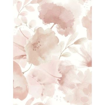 Watercolor Bouquet Blush Wallpaper