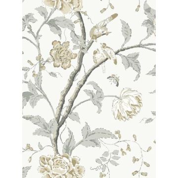 Teahouse Floral Neutral Wallpaper