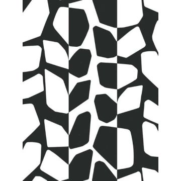 Primitive Vines Black and White Wallpaper