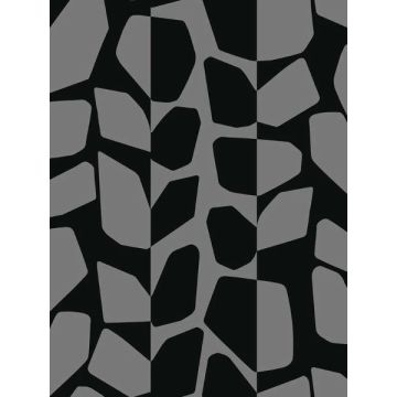 Primitive Vines Black Metallic Wallpaper