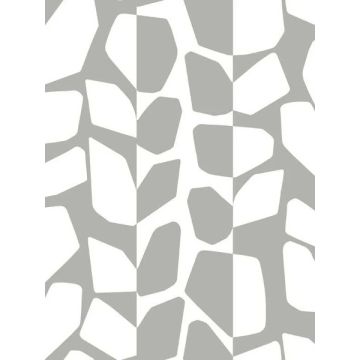 Primitive Vines Silver Metallic Wallpaper