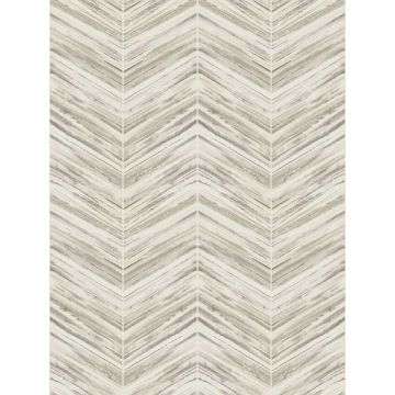 Petite Watercolor Chevron Cream Wallpaper