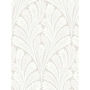 Shell Damask Neutral and Pearl Wallpaper