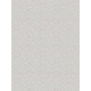 Allover Scroll Emboss Light Beige Wallpaper