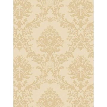 In Reg Classic Damask Cream Wallpaper