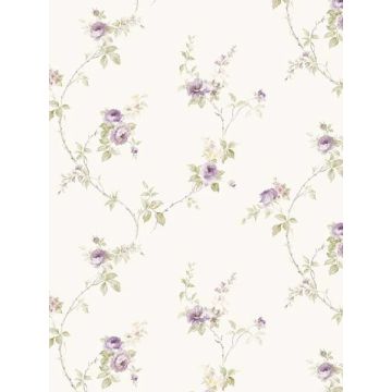 In Reg White Wedding Trail Beige Purple Yellow Wallpaper