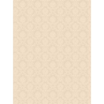 Mini Damask Pearl Cream Wallpaper