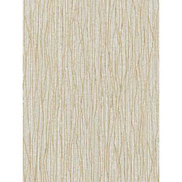 Vertical Strings Silver Mylar Wallpaper